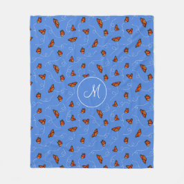 Manta Polar patrón de mariposas monarca de flidos caprichosos