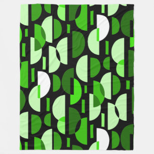 Manta Polar Patrón de media luna 010921 - Verde de hierba