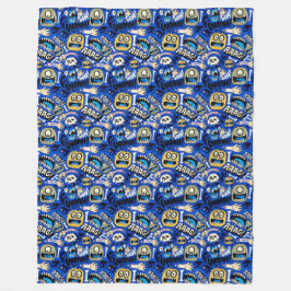 Manta Polar Patrón de Monstruo de Halloween divertido