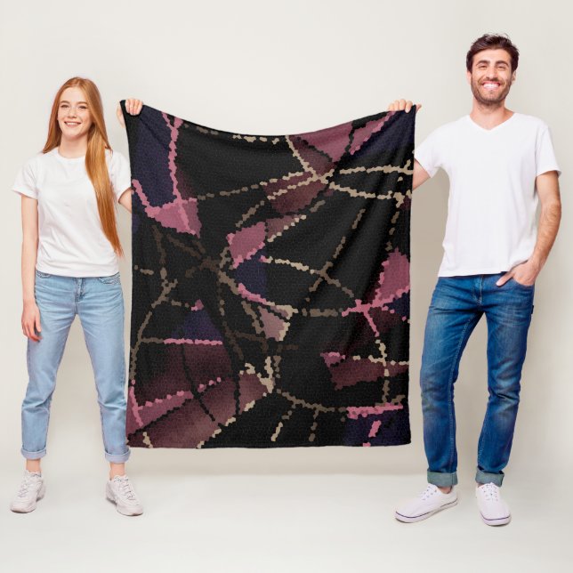 Manta Polar Patrón de mosaico abstracto (In situ)