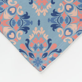 Manta Polar Patrón de mosaico azul polvoriento