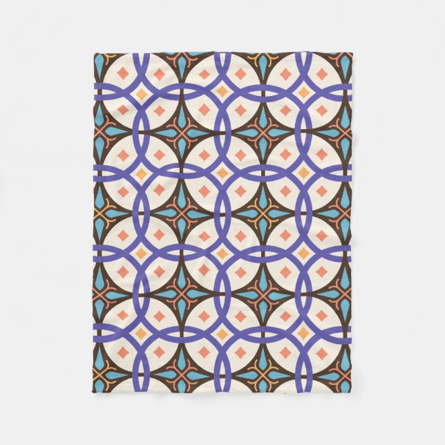 Manta Polar Patrón de mosaico cerámico decorativo (Anverso)