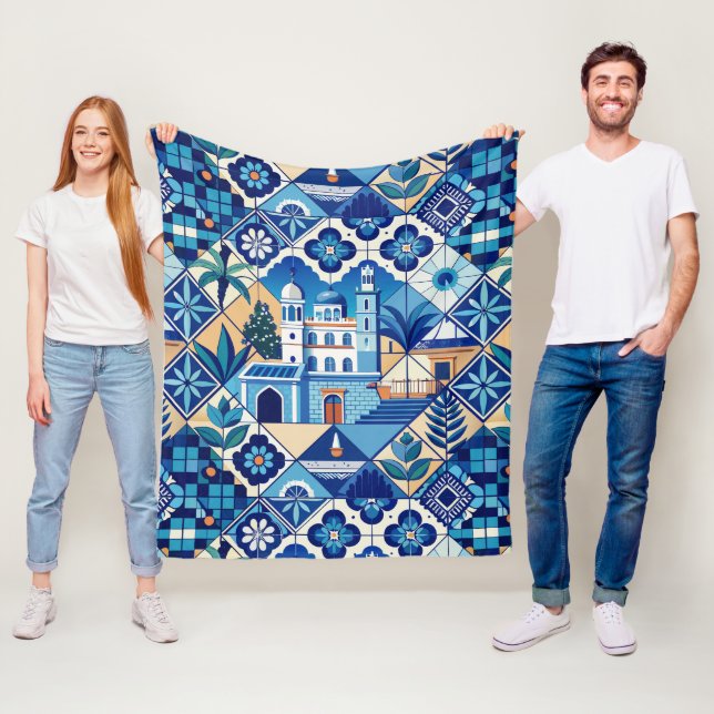 Manta Polar Patrón de mosaicos de Azulejo (In situ)