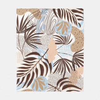 Manta Polar Patrón de naturaleza abstracta sin inconvenientes 