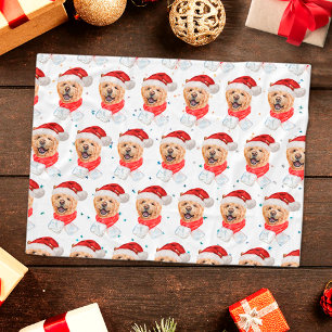Manta Polar Patrón de Navidades de perros de raza blanca