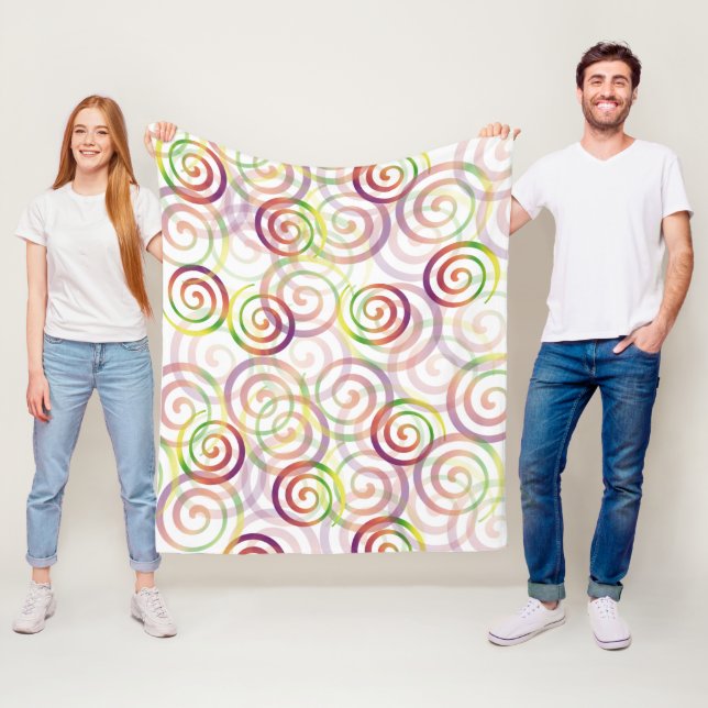 Manta Polar Patrón de Navidades del arcoiris (In situ)