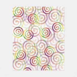 Manta Polar Patrón de Navidades del arcoiris