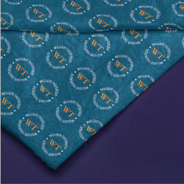 Manta Polar Patrón de nombre (monograma de círculo) pegado a A