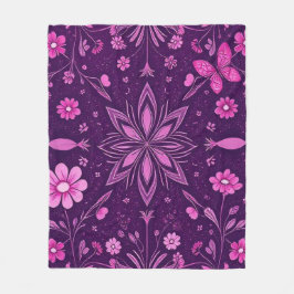 Manta Polar Patrón de núcleo de la flor