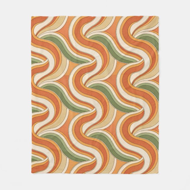 Manta Polar Patrón de ondas mágicas (Anverso)