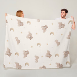 Manta Polar Patrón de oso pequeño