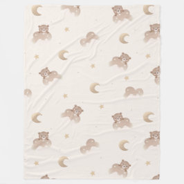 Manta Polar Patrón de oso pequeño