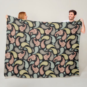 Manta Polar Patrón de paisley