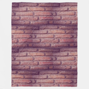 Manta Polar Patrón de pared de ladrillo vintage de decoración
