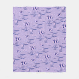 Manta Polar Patrón de peces