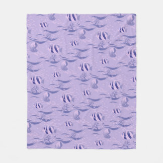 Manta Polar Patrón de peces