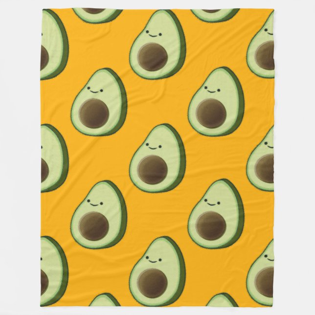 Manta Polar Patrón de Personalizado de aguacate (Anverso)