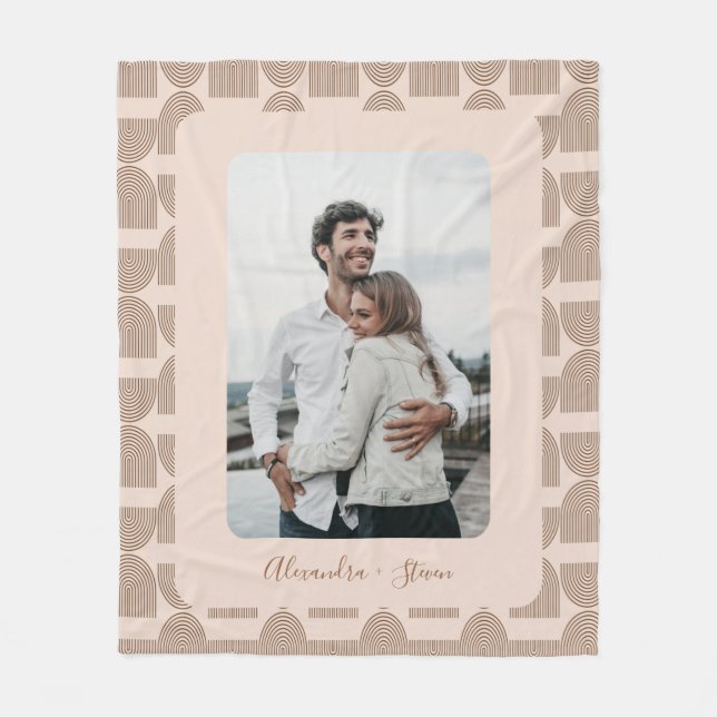 Manta Polar Patrón de Personalizado personalizado de foto Keep (Anverso)