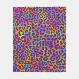 Manta Polar Patrón de piel de leopardo. Bab de animales sin so