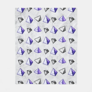 Manta Polar Patrón de pirámide geométrica