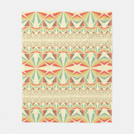 Manta Polar Patrón de pirámides vintage Art Deco Resumen