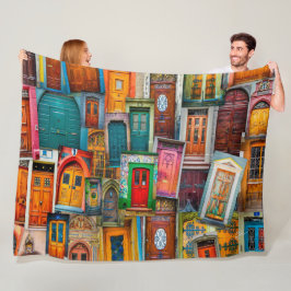 Manta Polar Patrón de puerta de color moderno único