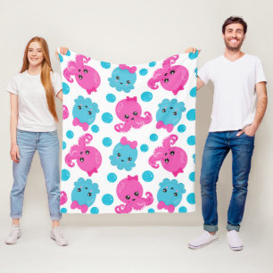 Manta Polar Patrón de pulpo, pulpo tórrido, animales marinos