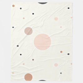 Manta Polar Patrón de punto minimal de invierno, neutros suave