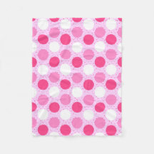 Patrón de puntos de polka rosa