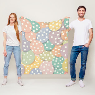 Manta Polar Patrón de puntos de polka sin soldadura en colores