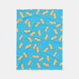 Manta Polar Patrón de refrigerio saludable de cacahuete de man