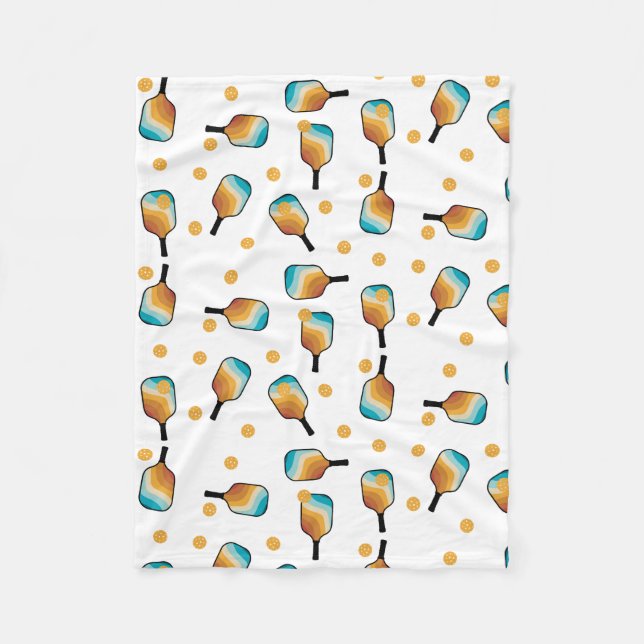 Manta Polar Patrón de remo y bola de bolas (Anverso)