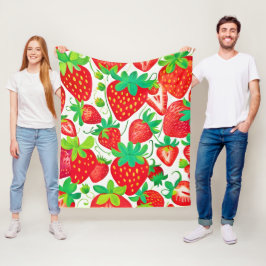 Manta Polar Patrón de remolino de fresa