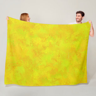 Manta Polar Patrón de resumen verde del Naranja amarillo