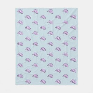Manta Polar Patrón de rodeo de lechera azul Pastel