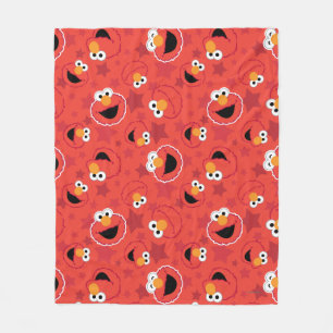 Manta Polar Patrón de rostros de Elmo Rojo