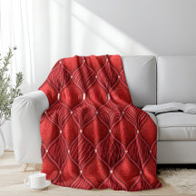 Patrón de San Valentín Rojo Art Deco Glam