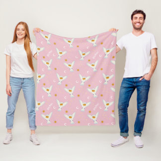 Manta Polar Patrón de solsticio Hedwig Pink
