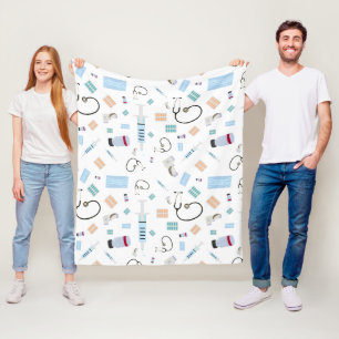 Manta Polar Patrón de suministros médicos del médico