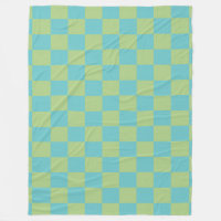 Patrón de tablero de ajedrez en azul y verde