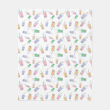 Patrón de té de burbuja cúpula Pastel Colores blan