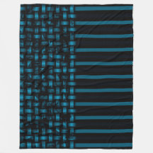 Patrón de Tejido Abstracto Azul Negro
