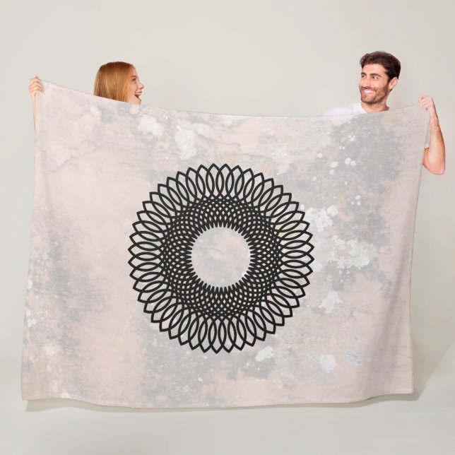 Manta Polar Patrón de tejido, cañones hablantes, Nuevo México (In situ)