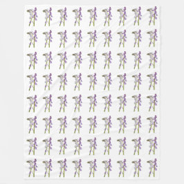 Manta Polar Patrón de tela de pinkbells.