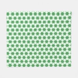 Manta Polar Patrón de textura de balón de fútbol - Verde  