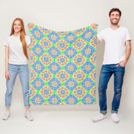 Manta Polar Patrón de tinte de arcoiris boho alentador