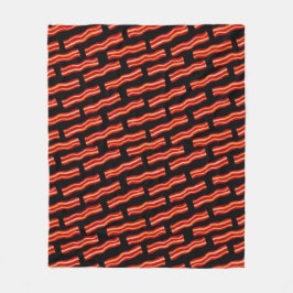 Manta Polar Patrón de tiras de tocino desechables