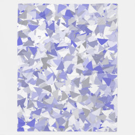 Manta Polar Patrón de triángulo gris púrpura