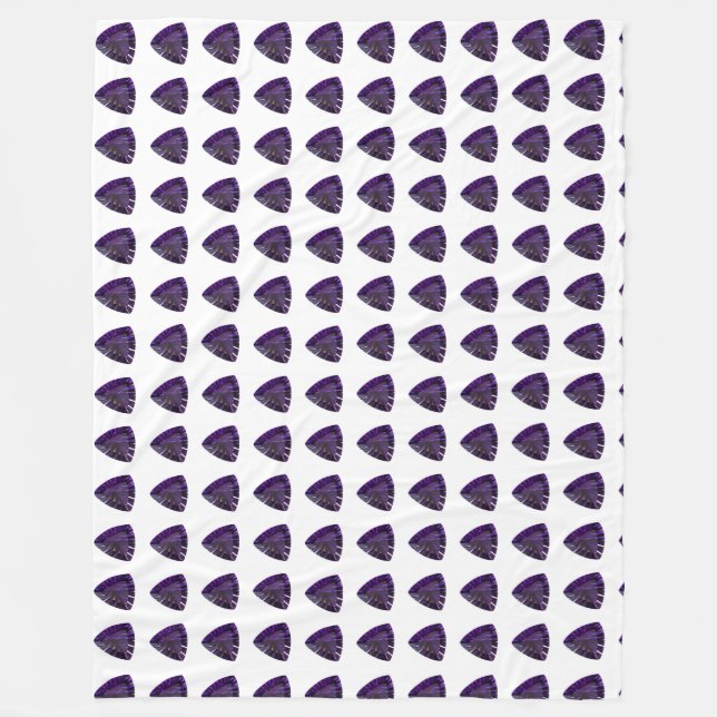 Manta Polar Patrón de triángulo púrpura (Anverso)