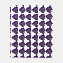 Manta Polar Patrón de triángulo púrpura